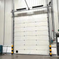 Porta aérea seccional industrial automática com segurança